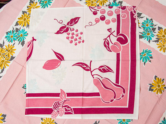 Vintage Fruit Border Napkins – Set of 2