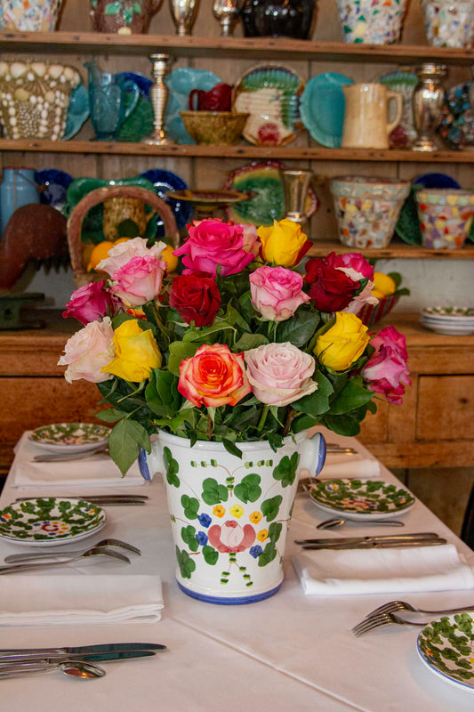 The Ivy at Home Wine Bucket with Long-Stem Roses (Local Pickup Only)