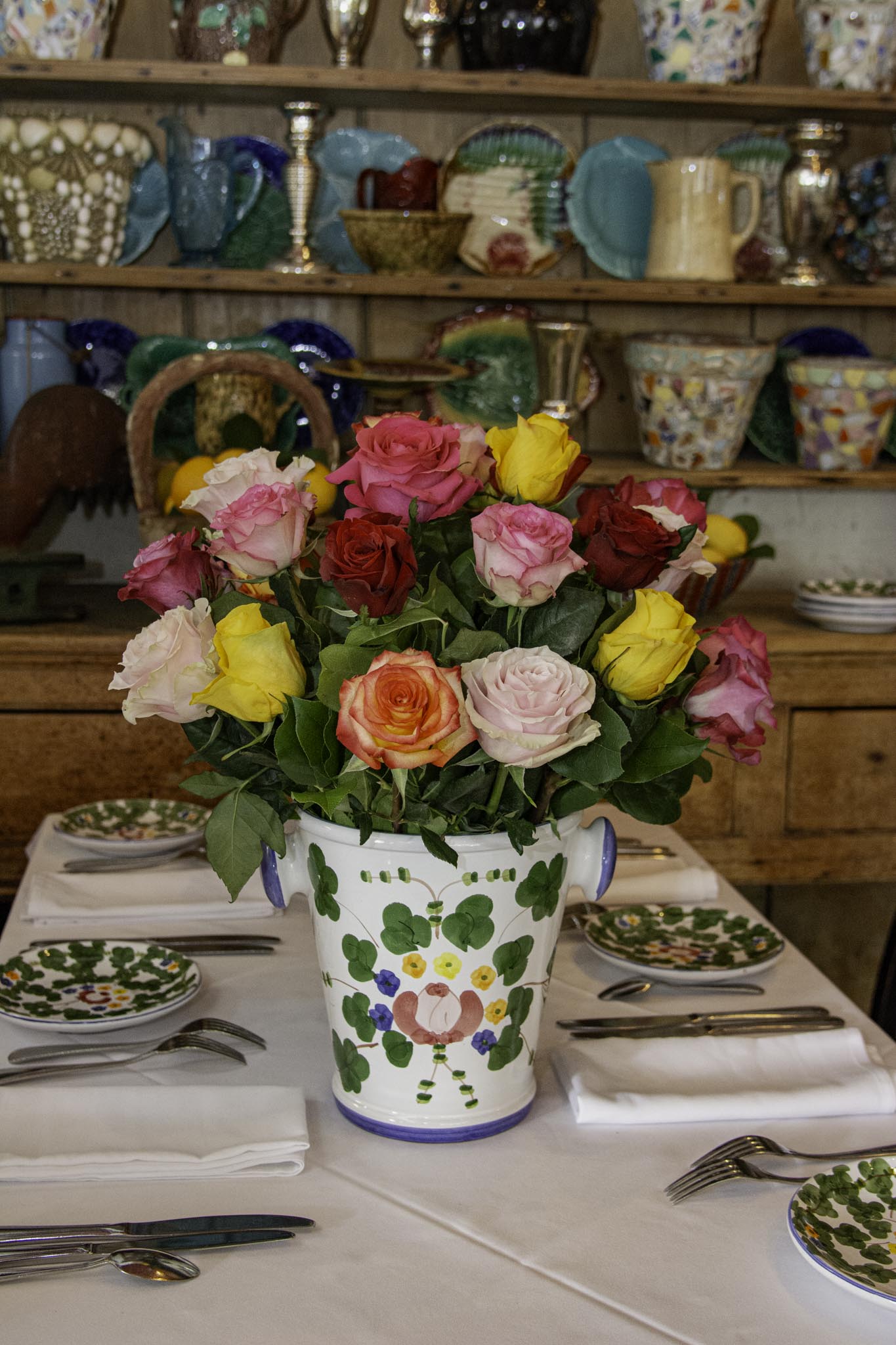 The Ivy at Home Wine Bucket with Long-Stem Roses (Local Pickup Only)