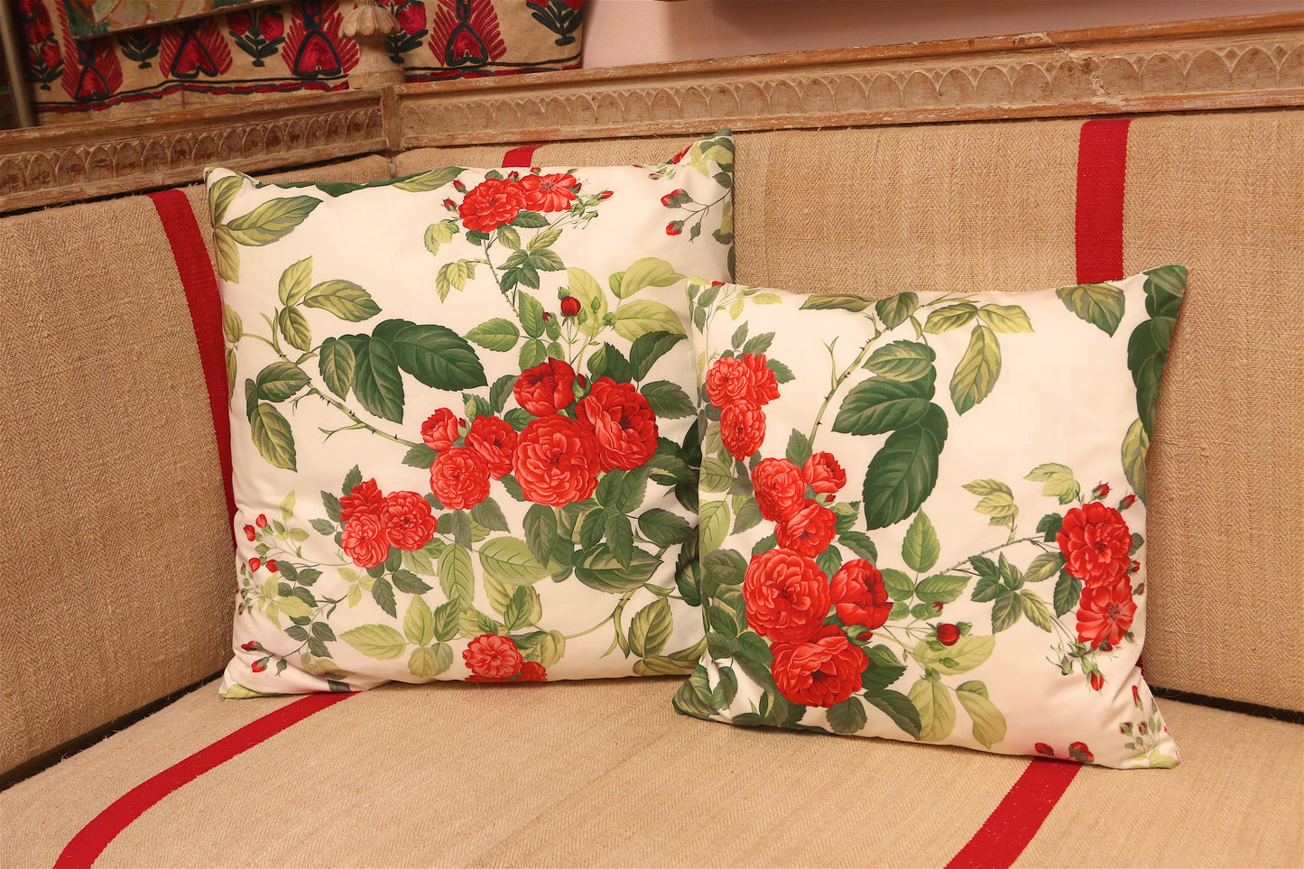 Handmade Rose Cushion (Petite)