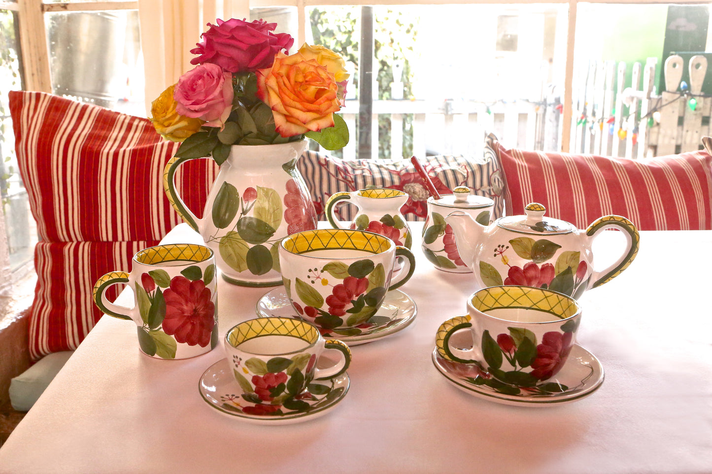 Large Coffee Cup and Saucer Set