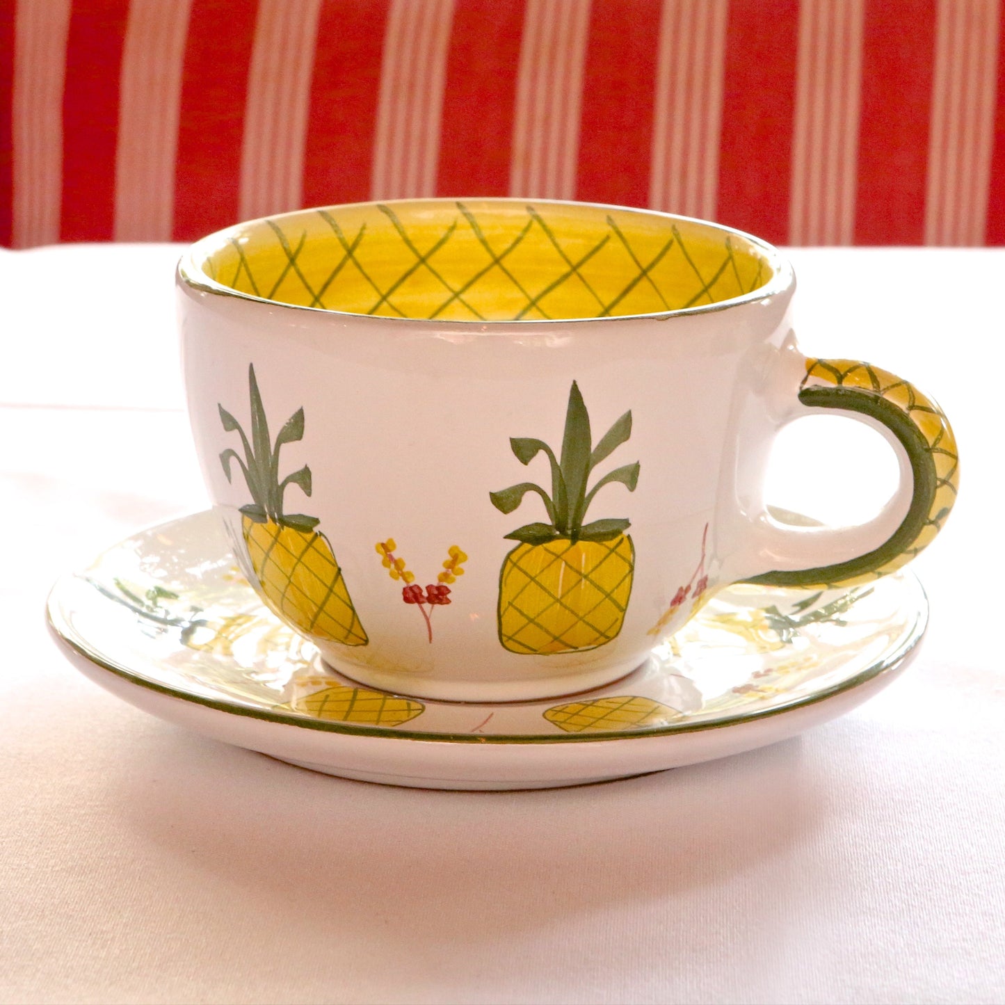 Large Coffee Cup and Saucer Set