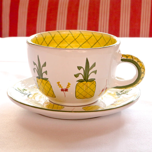 Large Coffee Cup and Saucer Set