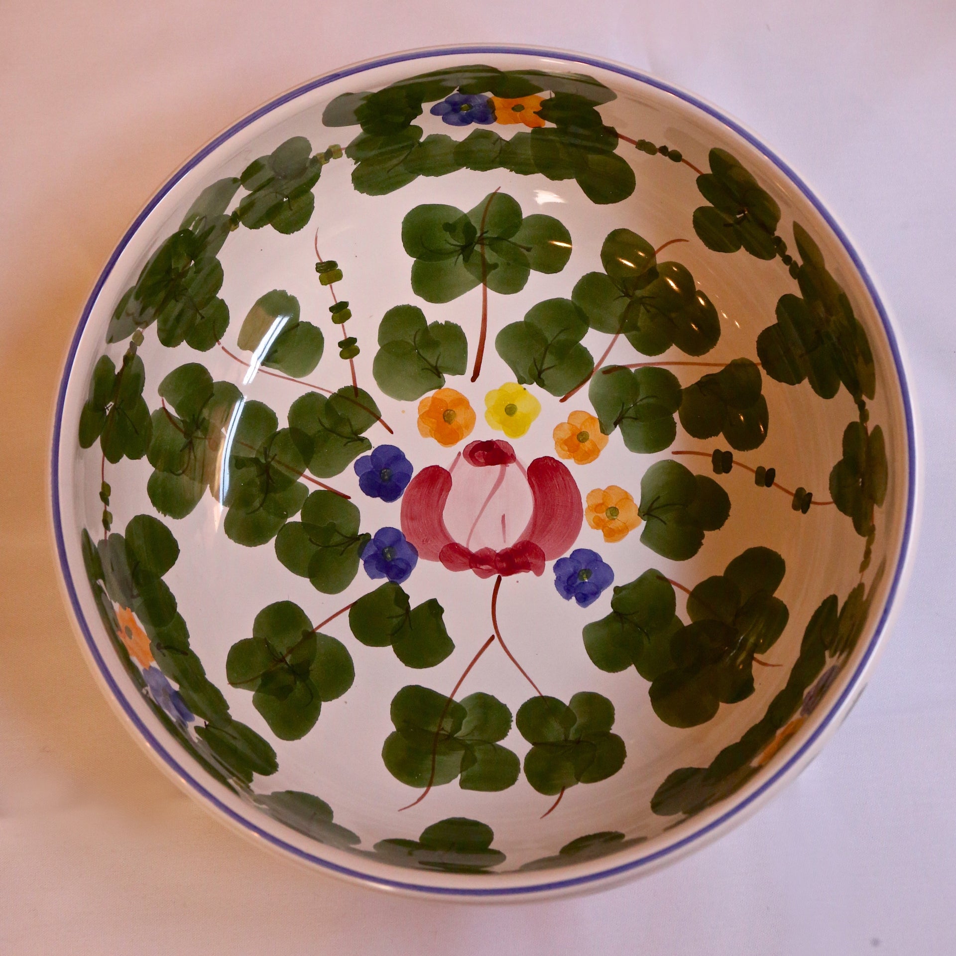 Large Fruit Bowl - Classic Ivy