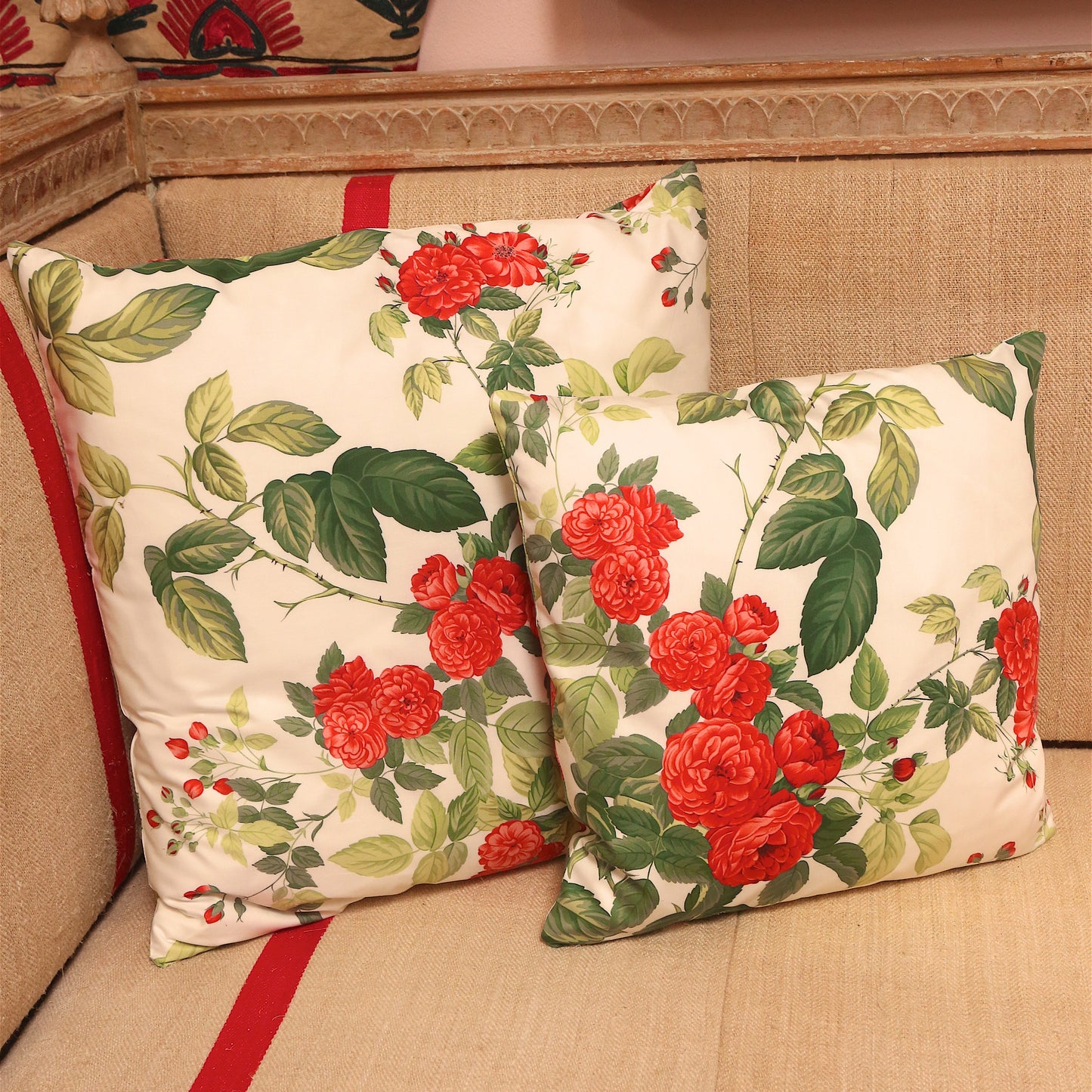 Handmade Rose Cushion (Petite)